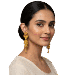 Royal Rajwada Triple Jhumka Earrings by Tarasha Jewels - Image 3