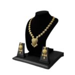 Elegant Heart Motif Gold Necklace Set by Tarasha Jewels - Image 3