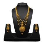 Classic Regal Layered Gold Necklace Set by Tarasha Jewels - Image 2