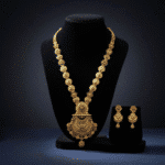 Royal Heirloom Gold Necklace Set by Tarasha Jewels