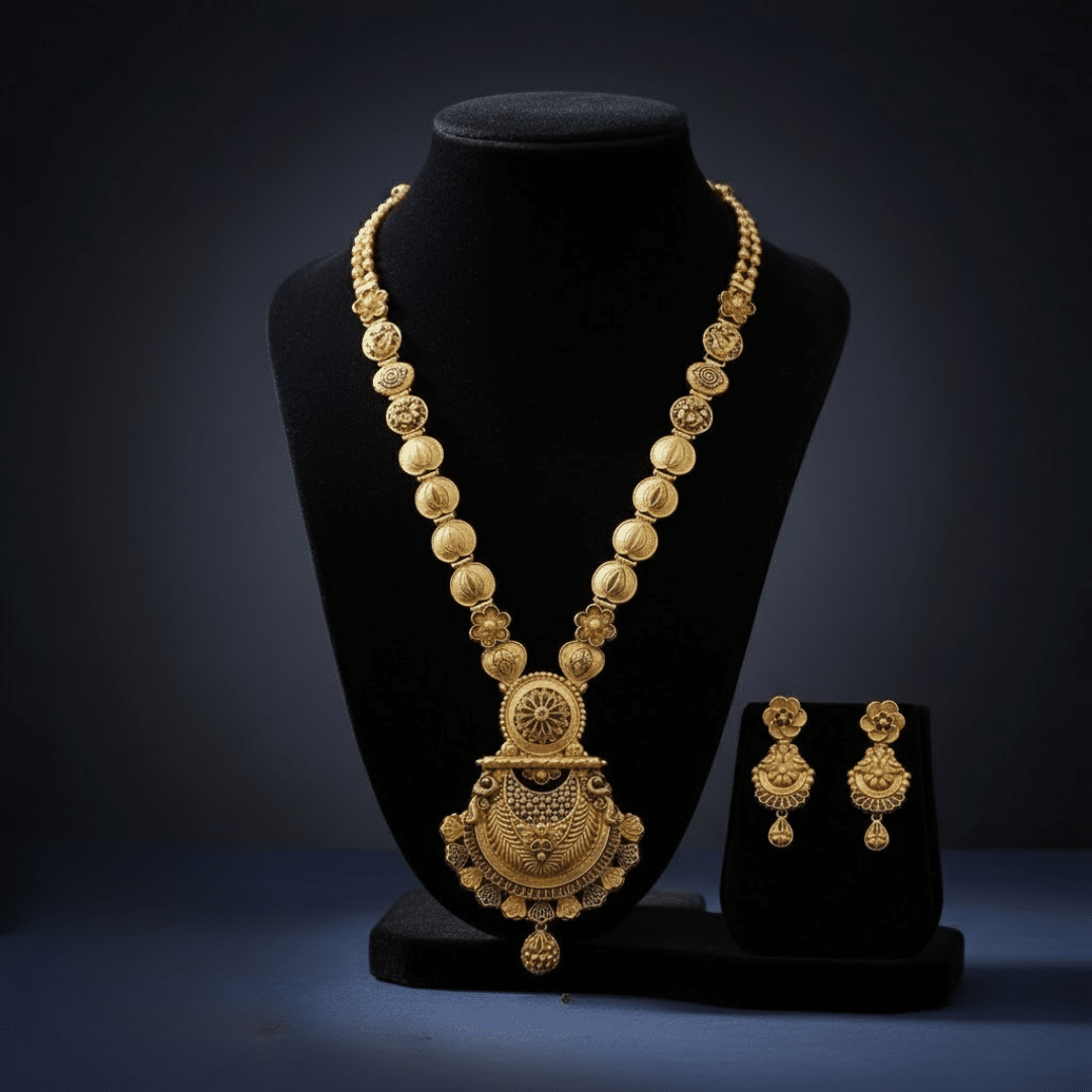 16 Royal Heirloom Gold Necklace Set by Tarasha Jewels - Image 1