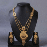 Paisley Grandeur Multi-Strand Gold Necklace Set by Tarasha Jewels - Image 3