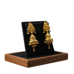 Royal Heritage Gold Jhumka Earrings by Tarasha Jewels - Image 3
