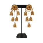 Jaipur Celebration Multi-Jhumka Earrings by Tarasha Jewels