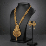 Ivory Dream Pearl Gold Necklace Set by Tarasha Jewels - Image 3