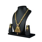Royal Temple Motif Gold Necklace Set by Tarasha Jewels - Image 2