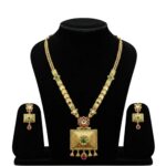 Temple Glory Gold Necklace Set by Tarasha Jewels - Image 2