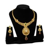 Floral Empress Gold Necklace Set by Tarasha Jewels - Image 2
