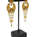 Majestic Chandbali Jhumka Drop Earrings by Tarasha Jewels - Image 2